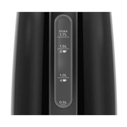 Bosch | Czajnik | DesignLine TWK3P423 | Elektryczny | 2400 W | 1,7 L | Stal nierdzewna | Obrotowa podstawa 360° | Polerowana czerń