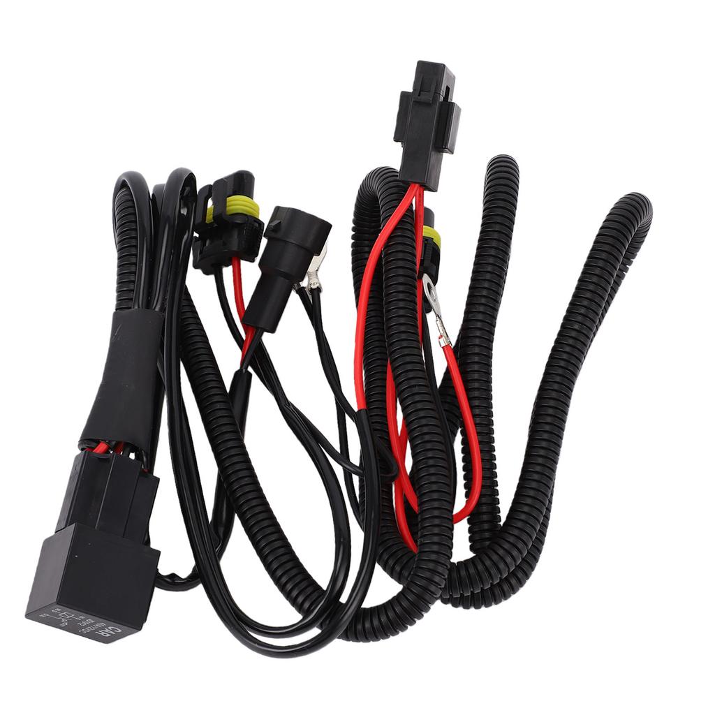 LED Light Bar Wiring Harness Kit 40A 2 Plugs 9006 Fog Light Wiring Harness Relay Kit for Vehicles