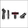 Hui Xi Home Vacuum Cleaner 2-in-1 Suction Head Set: Flat, Round Brush & T-Shaped Sofa Nozzle, 35mm Diameter