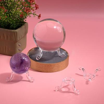 Acrylic Crystal Ball Base Transparent Photography Props Glass Sphere Holder Craft Crystal Ball Display Stand Home Decoration