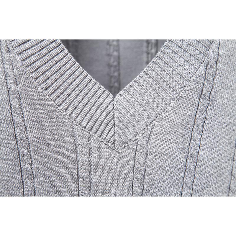 Callaway Výšivka Podzim/Zima 2025 Evropská velikost Výstřih do V Smažené koblihy Svetrová vesta pro pánský business svetr Vesta