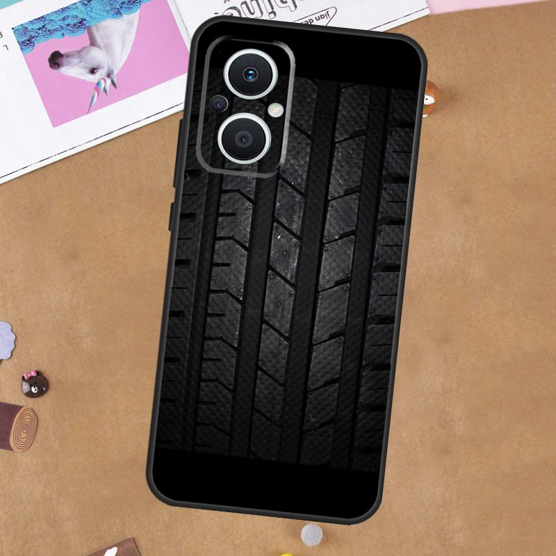 Tire Tread Wheel For OPPO Reno 7 8 Lite 10 11 12 13 14 Pro 8T 11F 12F 13F 14F OPPO Find X8 X5 X6 X9 Pro Case