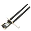 Wireless WiFi 6 PCIE Card with 2 Antenna 1800Mbps 2.4Ghz 5Ghz Support MU MIMO Bluetooth 5.2 Wireless Network Card for