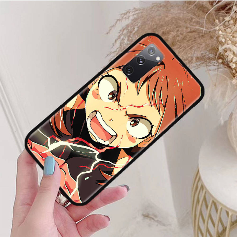 Black Case for Xiaomi Poco X6 X4 M5 M6 F5 F6 C65 C55 C50 C51 C40 Pro Redmi 14C A3X 13C 12C 11T 10A 9C Note 7 6 8A Plus W-49 My Hero Academia