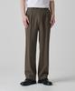 MUSINSA STANDARD Reverse One-Pleat Wide Hidden Banding Slacks [Brown]
