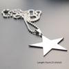 Titanium Stainless Steel Star Pendant Necklace Creative Star Men/Women Gift Party Jewelry
