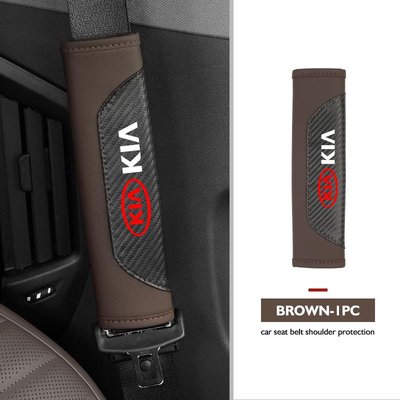 For KIA Car Interior Accessories Auto Seat Belt Cover Shoulder Pad Cerato Soul Venga Forte Spectra Sedona Niro CadenzaCH0 