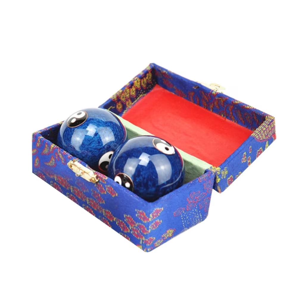 2pcs Chinese Baoding Balls Chinese Medicine Balls Metal Meditation Balls Health Balls with Chimes for Hand Relief