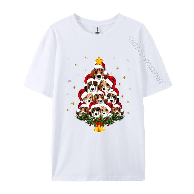 Beagle Christmas Tree Tshirt Beagle Santa On Christmas Beagle Tshirt Popular Cotton Tshirts Big And Tall T Shirts S