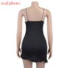 Cryptographic Irregular Ruffle Straps Mini Dress Elegant Fashion Outfits Night Club Party Summer 2026 Bodycon Dresses Vestidos