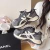 Korean Version Ins Thick-soled Inner Height Increase Color Matching German Training Shoes Women's 2025 Autumn New Versatile Forrest Gump Sports