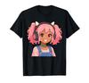 Black Girl Anime Goods Music Afro Kawaii Manga Otaku Japan T-shirt