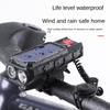 Solar Energy Bike Lights USB Rechargeable MTB Flashlight Bicycle Headlights  For Night Riding