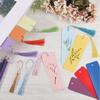 100Pcs 10Colors Bookmarks Cardstock Blank Bookmarks To Decorate Rectangle Kraft Paper Card Decor for DIY Craft Projects, No Tassels