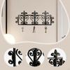 Wall Mounted Key Holder Decorative Keychain Hanger Vintage Design Organizer with Hooks Hanging