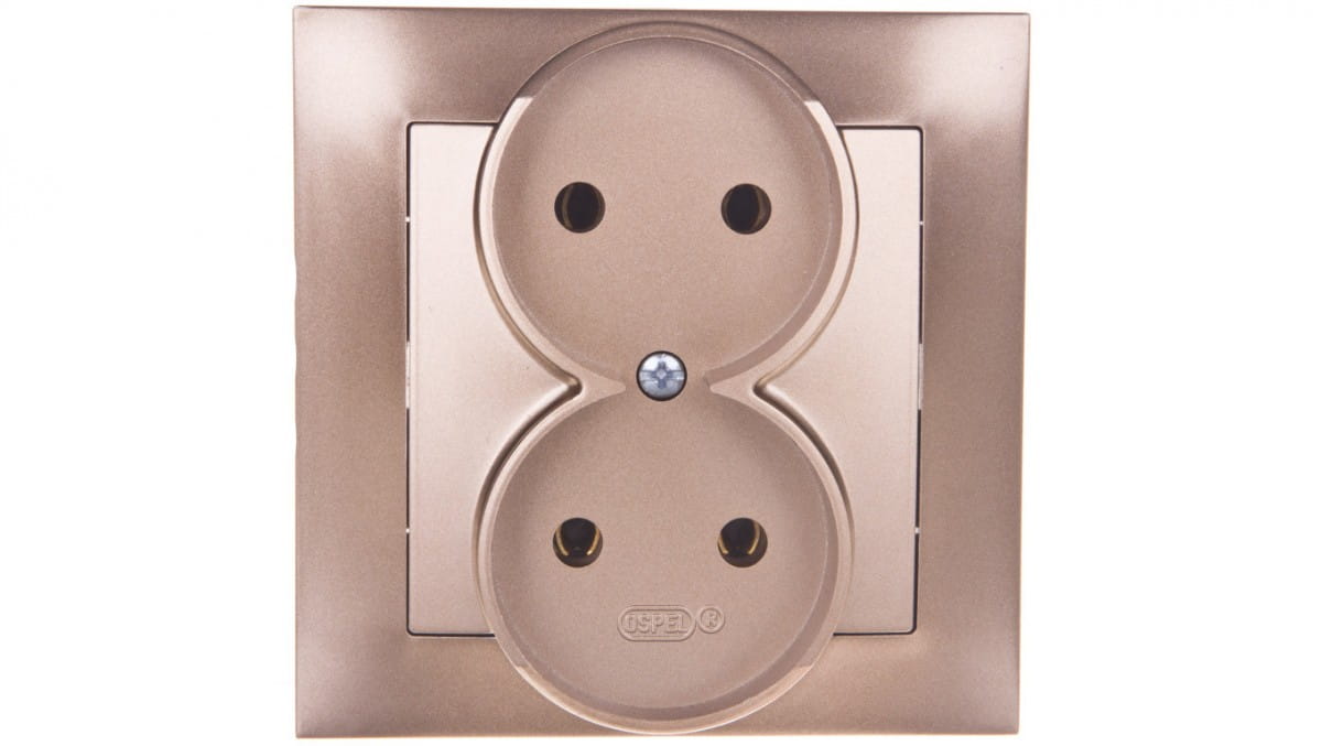 Ospel Gold Steckdose, Gp-2Y/28 - Bild 4