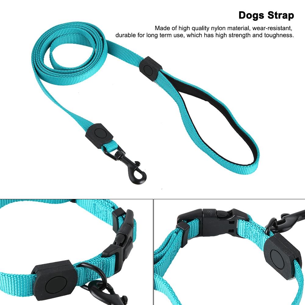 Adjustable Nylon Soft Pet Dog Walking Chest Back Traction Collar Leash Strap Belt Rope(S)