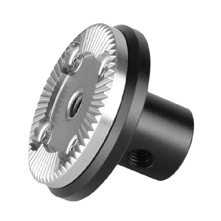 

Rosette Standard with 15mm Single Rod Clamp Adapter Base, M6 Thread Rosette Mount Holder Stand for Camera Video 1