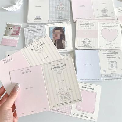 10 Teile/paket Mini Klappkarte mit Kartonschutz Verpackungsmaterial Dekorative DIY Nachricht Grußkarte Toploader Deco