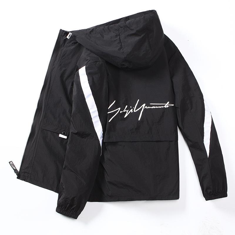 Солнцезащитная одежда Тенденция Дышащая мужская куртка Красивая свободная повседневная