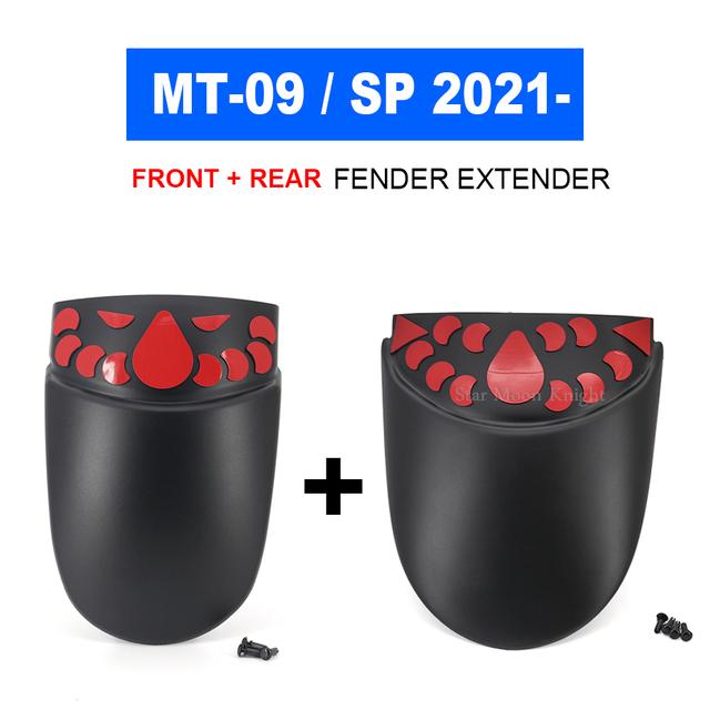 For YAMAHA MT09 MT-09 MT 09 SP  2022 - Motorcycle Accessories Front / Rear Fender Mudguard Extender Hugger Extension