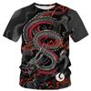 Summer Fashion Cool Chinese Dragon Graphic T Shirts For Men Trend Casual Handsome Street Printed Round Neck Short Sleeve Tops