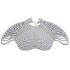 Exquisited Chest Chain Imitation Pearls Tassels Layered Necklace Shawl Beaded Body Jewelry for Elegant Evening Parties