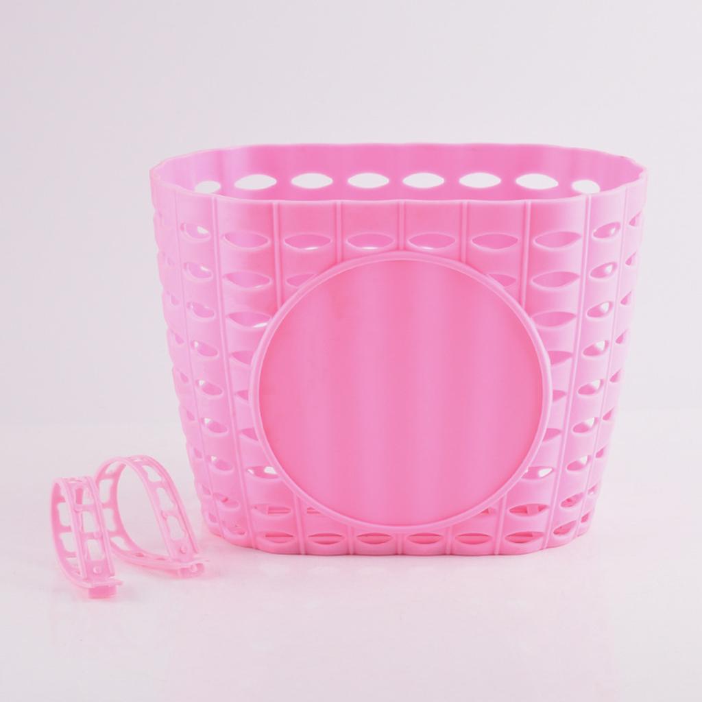 Bicycle Basket Hollow Plastic Basket Easy Install Quick Released Basket Suitable for Any Type of Bikes