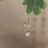 Elegant Long Waterdrop Tassel Ear Cuff for Women Trendy Simple Snowflake Leaf Design Slimming Facial Ear Jewelry
