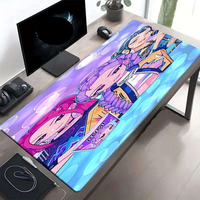 Tappetino per Mouse con Stampa KPop Demon Hunters, Tappetino Antiscivolo per Tastiera da Desktop, per PC Laptop Gaming Lavoro Uso Quotidiano, Fantastico Regalo Sorpresa per Festival