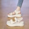 Platform sandals female pregnant women wear soft-soled non-slip summer new models with skirts fashionable beach cool slippers