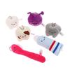 Cute Fun Plush Doll Toy Cartoon Stuffed Tooth Toothpaste Toothbrush Dolls Keychain Bag Pendant For Kids Gifts