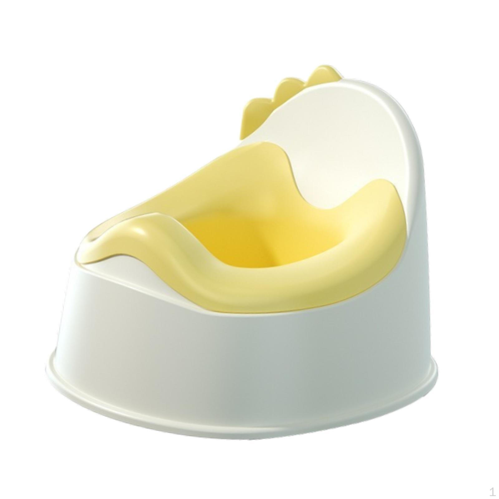 

Детский горшок-стульчик для дома с защитным бортиком жёлтый