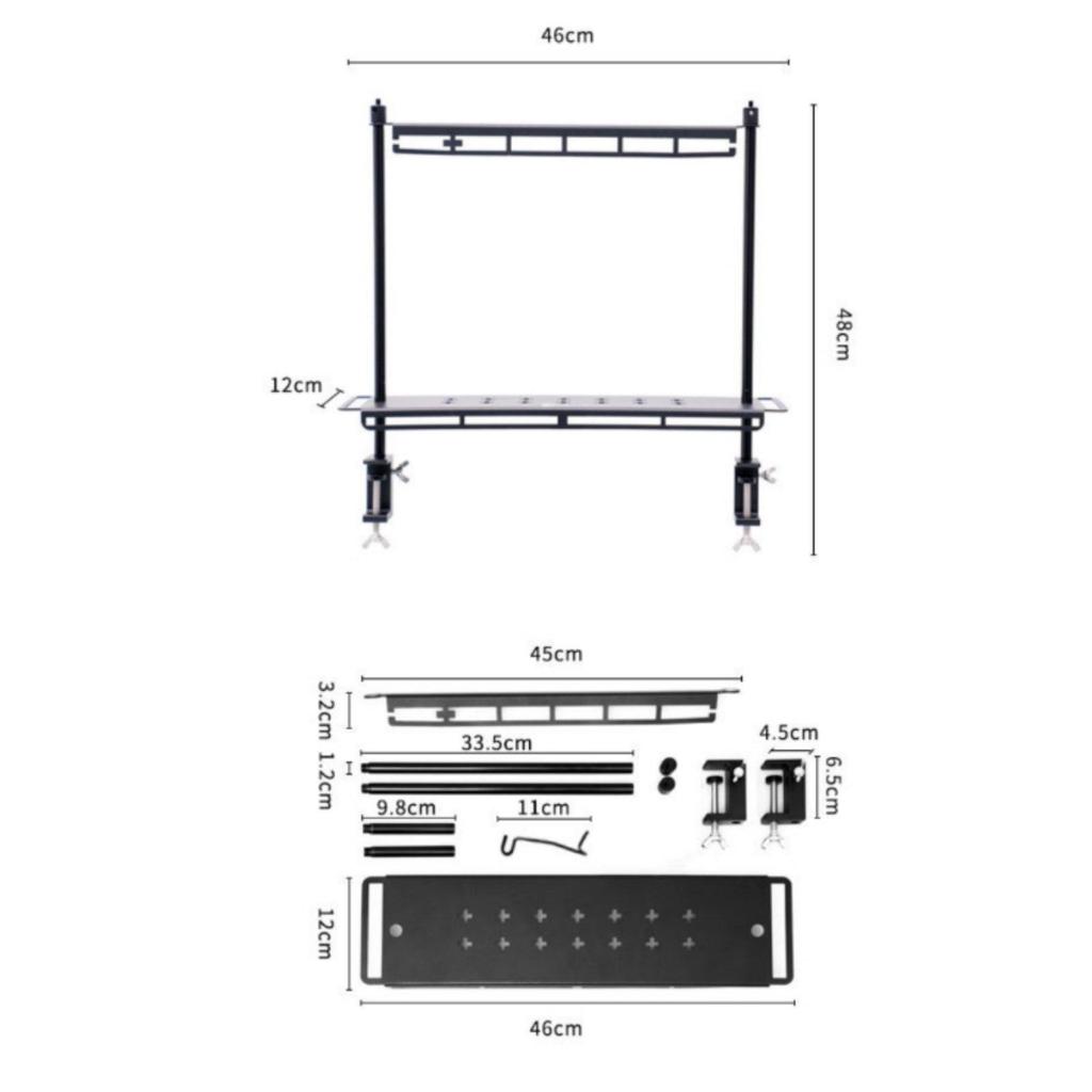 Camping Lantern Stand Shelf Multi-Functional Outdoor Tabletop Hanging Rack