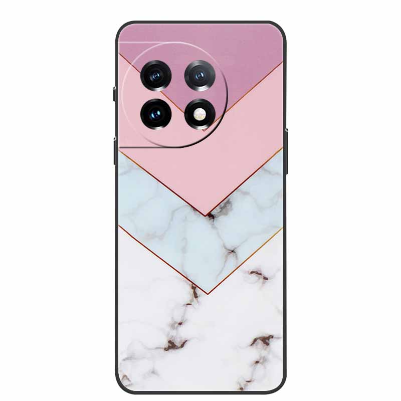 For One Plus 11 Case Marbled Granite Stone Texture Phone Cases for Oneplus 11R Shockproof Soft Cover on for Oneplus11 5G Silicon