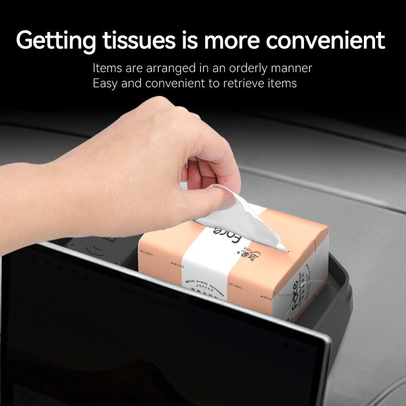 Compatible with 25 Proton X50 Models: Central Control Screen Storage Box and Rear Storage Organizer for Car Interior Modification.