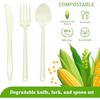 Compostable No Plastic Knives Plastic Forks Plastic Spoons Plastic Utensils Compostable Cutlery Set Is Eco Friendly Products Fo
