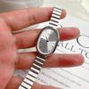 Gifts Oval Dial Quartz Watch Simple Fold-down Clasp Watch Women Watch Fashion Wristwatch