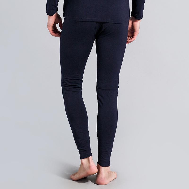 Men's Combed Cotton Casual Pants for Autumn and Spring: Warm, Single Layer Design