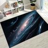 Dreamy Galaxy Universe Space Stars Black Hole Earth Rug for Bedroom Living Room Sofa Home Doormat Decor,Kid Non-slip Floor Mat