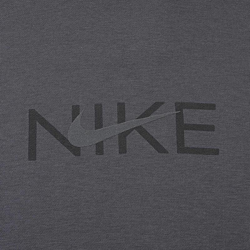 Nike Alphabet Print Casual Loose Hoodie With Warm Lining Men Tops Charcoal-Grey FZ4765-060