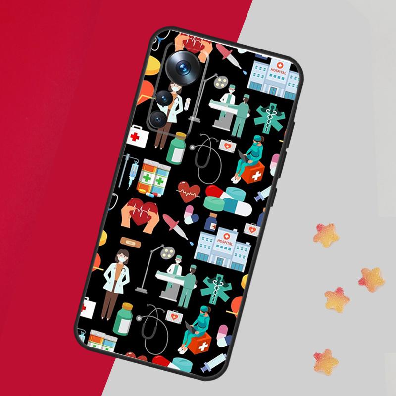 Nurse Medical Health Heart Case For Xiaomi 14T 11T 12T 13T 15 Pro 13 14 Ultra Cover For POCO F7 F5 F6 X3 X5 X6 X7 Pro