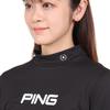 Ping Apparel Long Sleeve High Neck Shirt Logo Moisture Quick UV Golf Undershirt M Women's (Bias Print, Wicking, Drying, Protection) / / 622-3269802