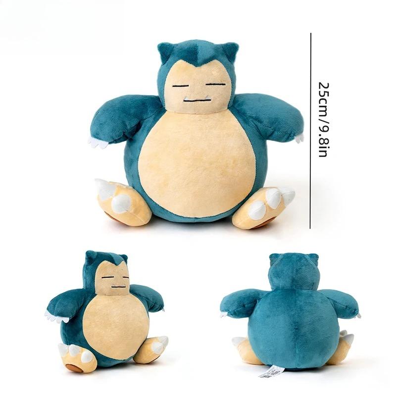Snorlax Pikachu Eevee Jigglypuff Bulbasaur Keychain Plush Toy Cartoon & Cute Backpack Pendant Children's Gift