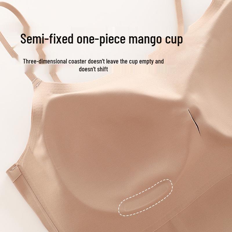 Women's Seamless Two-in-One Camisole: Wire-Free, Nude Feel, Stylish Back Design