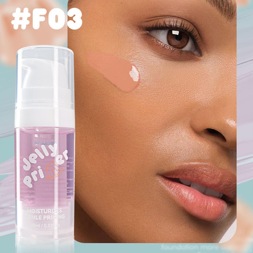 Primer em Gel Hidratante, Primer Facial à Base de Gel 10ml para Suavizar e Iluminar a Pele, Base de Maquiagem
