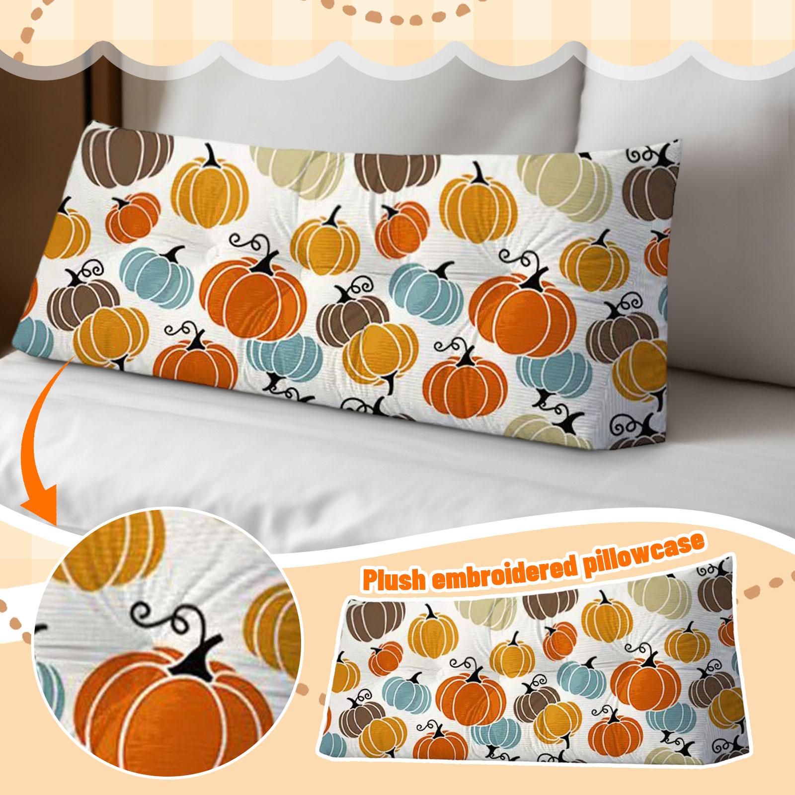 

Halloween Plush Embroidered Pillowcase Living Room Sofa Party Decoration One Size