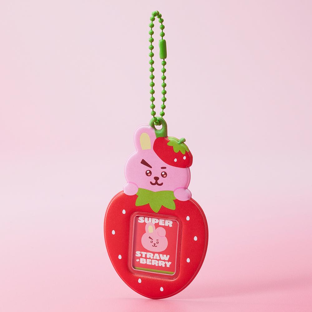 BT21 COOKY Strawberry Party Mini Photo Holder Keyring