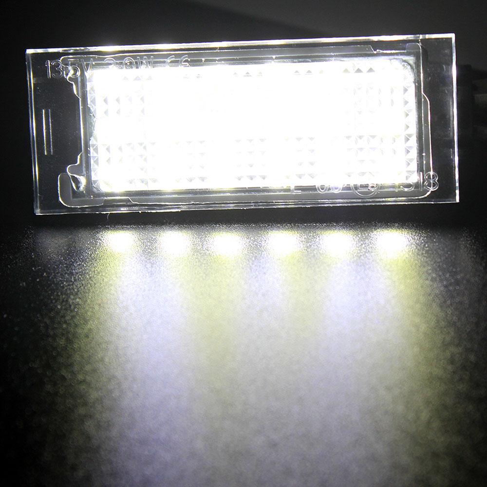 LED License Plate Light Lamp For Renault Megane Master Laguna