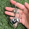 Harajuku Heart Keychain Creative Little Ball Key Rings Car Keys Holder Keyring